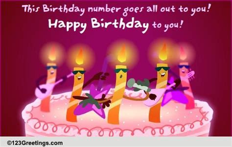 Birthday Songs Cards, Free Birthday Songs Wishes, Greeting Cards | 123 Greetings