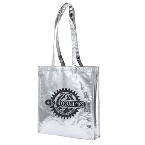Festive Promotional Metallic Tote Bags | Custom Logo Totes