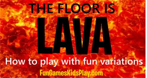 The Floor Is Lava Game | The floor is lava, Lava, Team games for kids