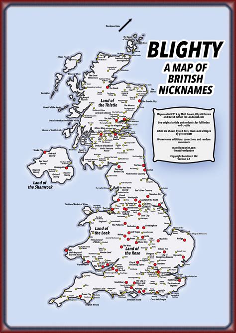 Blighty: A Map Of Nicknames For British Cities And Towns | Londonist