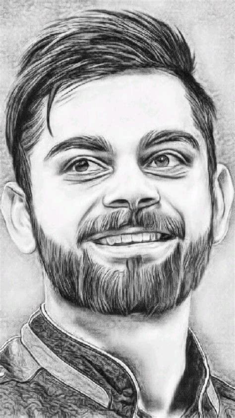 Virat Kohli And Rohit Sharma pencil Sketch