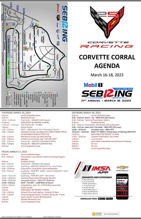 2023 SUPER SEBRING RACE INFO | Stingray Corvette Forum