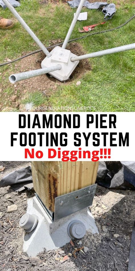 Diamond Pier Footing System for Quick and Clean Pool House Foundation