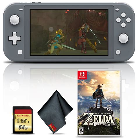 Nintendo Switch Lite (Gray) with Zelda: Breath of the Wild and 64GB ...