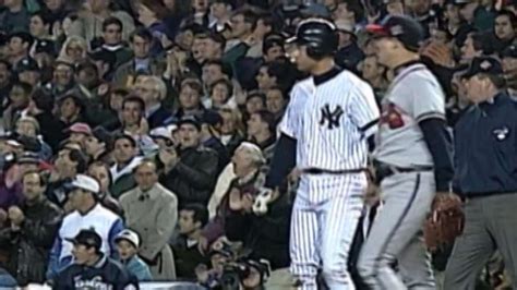 Derek Jeter's first World Series hit comes in Game 2 of the 1996 World ...