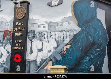 UVF, Ulster Volunteer Force, Loyalist murals during The Troubles, Northern Ireland Conflict ...