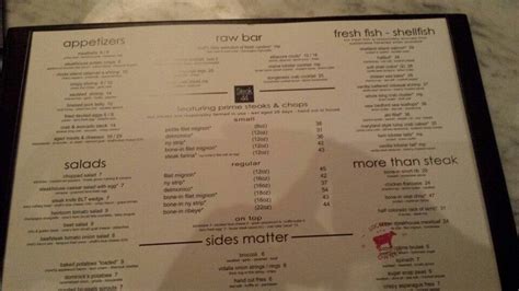 Menu at Steak 44 pub & bar, Phoenix