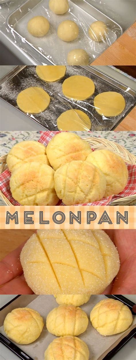 Melonpan (Japanese Melon-Shaped Bread) | Recipe | Food recipes, Food, Asian desserts