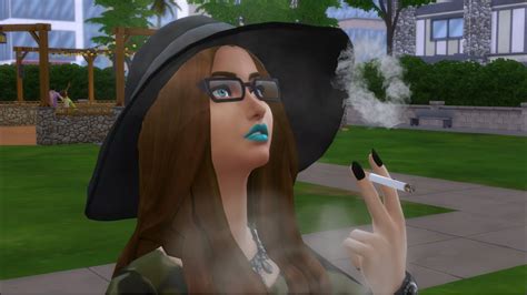 The Sims 4 - Functional SMOKING Mod (Cigarette, Cigar and Vaping) - YouTube