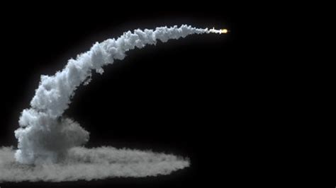 Detailed Realistic Animation Missile Launch Dynamic Stock Footage Video ...