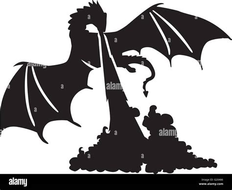 Dragon fire vector hi-res stock photography and images - Alamy