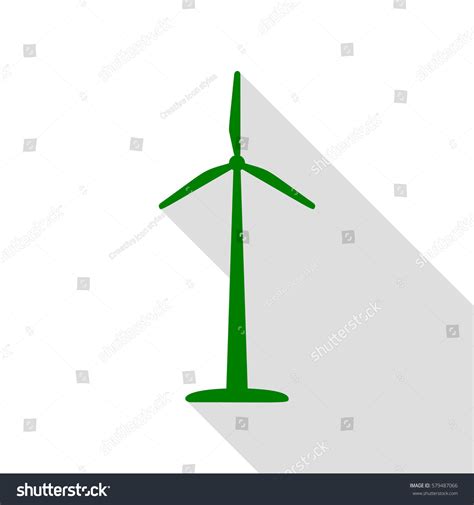 Wind Turbine Logo Sign Green Icon Stock Vector (Royalty Free) 579487066 | Shutterstock