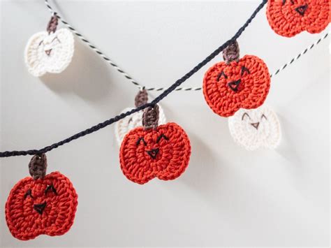 Pumpkin Crochet Garland / Crochet Pumpkin Pattern / Crochet - Etsy