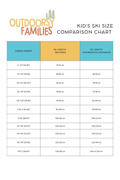 Ski Sizes for Kids: The Complete Guide - Outdoorsy Families