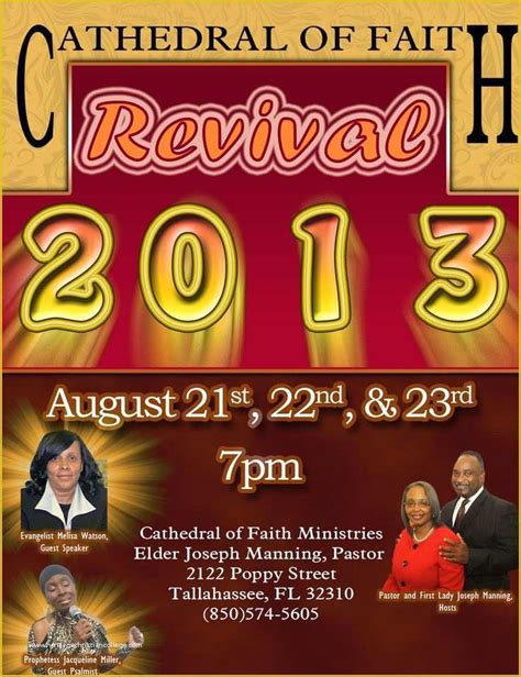 Free Church Revival Flyer Template Of Church Revival Flyer Template Flyerheroes ...