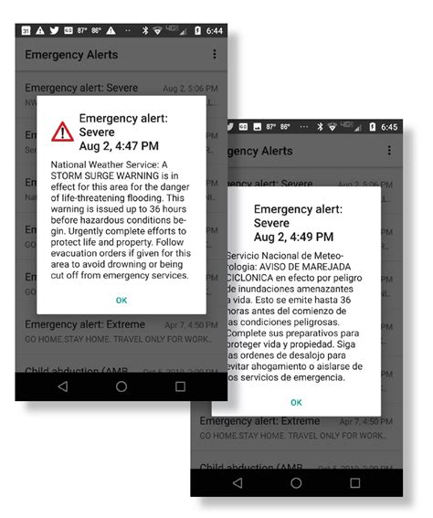 Weather warnings on the go!