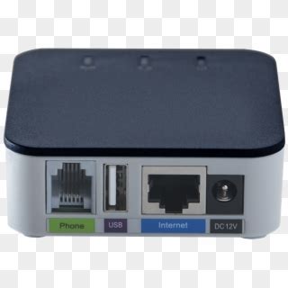 Voip Adapter That Connects One Analog Phone Or Fax - Voip Google Voice Device, HD Png Download ...