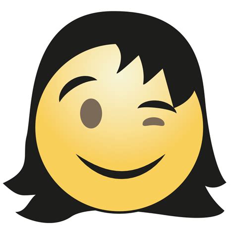 Hair Girl Emoji PNG HD - PNG Mart