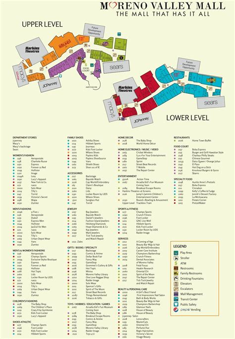 Map of Moreno Valley Mall