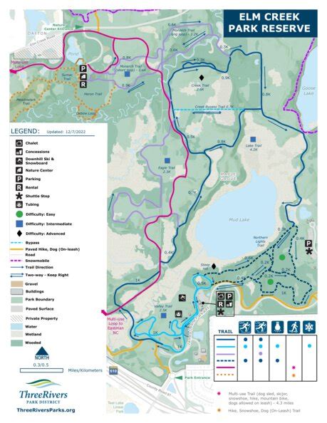 Elm Creek Park Reserve Ski Trails map by Three Rivers Park District | Avenza Maps