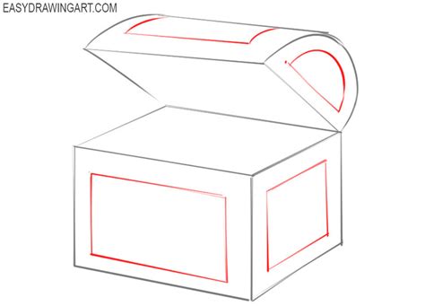 How to Draw a Treasure Chest - Easy Drawing Art