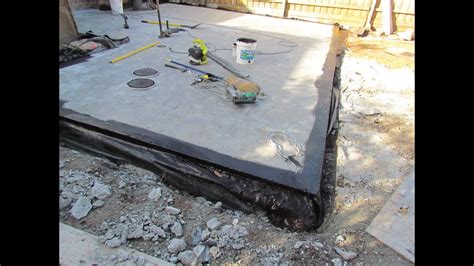 How to Waterproof a Concrete Slab - YouTube