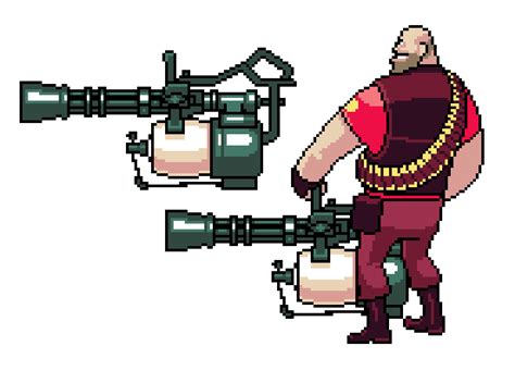 TF2 Pixel Heavy by UltraBananaBuddy on DeviantArt