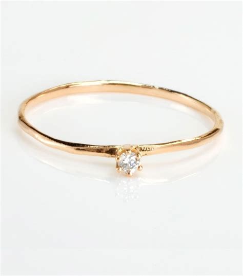 The Tiniest Ring, White Diamond - Catbird | Small diamond engagement ...