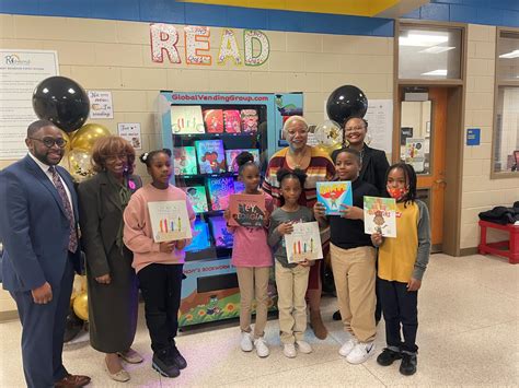 W.S. Hornsby Elementary School unveils new book vending machine - The ...