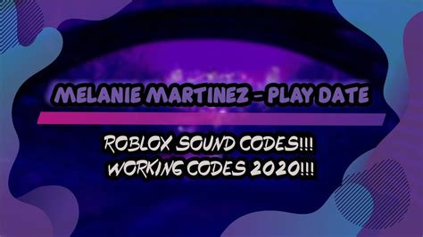 Melanie Martinez - Play Date Roblox ID || Loop, Remix, Slowed || - YouTube