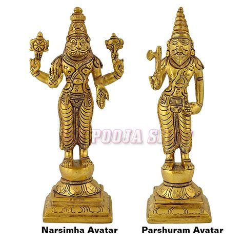 Dasavatharam of Lord Vishnu Statues in Brass Buy online USA