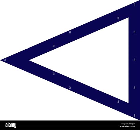 Blue triangle symbol isolated vector illustration Stock Vector Image ...