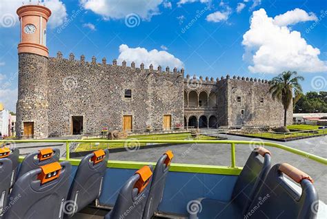 Scenic Colorful Colonial Architecture of Cuernavaca Streets in Historic Center in Mexico Morelos ...