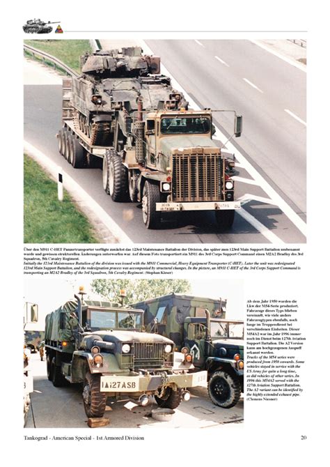 1st Armored Division Vehicles of the 1st Armored Division in Germany ...