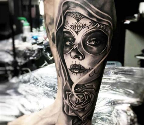 Muerte tattoo by Ruben Barahona | Post 23740