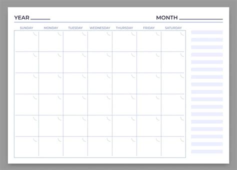 Premium Vector | Monthly planner template. Vector month and week plan, calendar daily, time ...