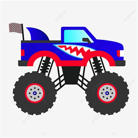 Monster Truck Clipart Transparent Background, Monster Truck Clip Art Vector Illustration ...