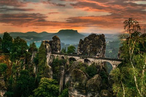 Bastei Bridge Stock Photos, Pictures & Royalty-Free Images - iStock