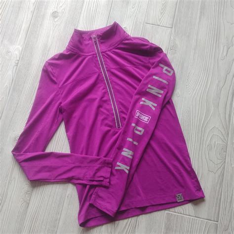 Victoria's secret pink ultimate half zip jacket in good condition. Size xs | Half zip jacket ...