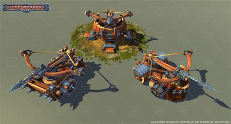 Siege Weapons Pack Low Poly | GameDev Market