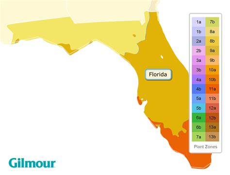 Florida Planting Zones - Growing Zone Map | Gilmour