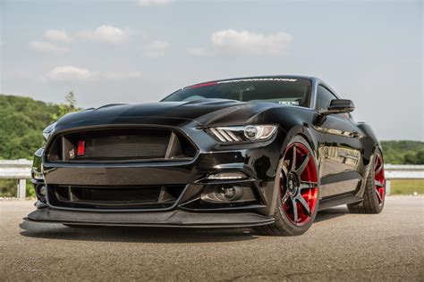 Shadow black Mustang GT with Red color accents : r/Mustang