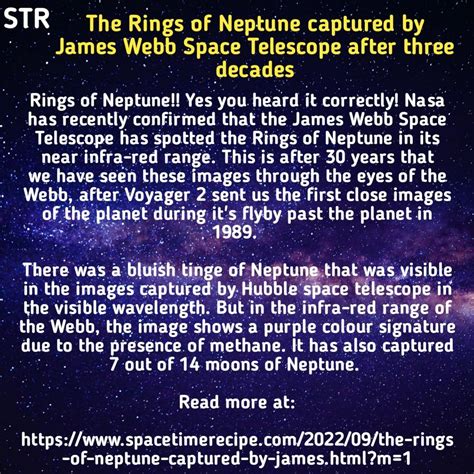 This is after 3 decades since Voyager 2 sent the images of Neptune ...