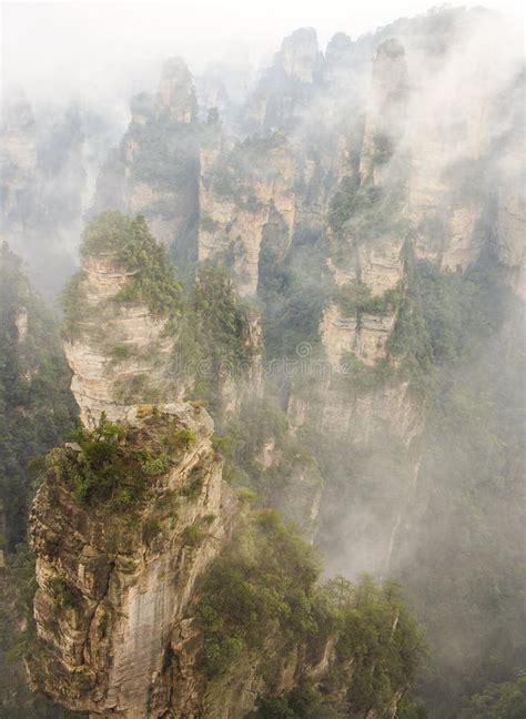 Zhangjiajie National Park, China. Avatar Mountains Stock Image - Image of cloudy, beauty: 148511389