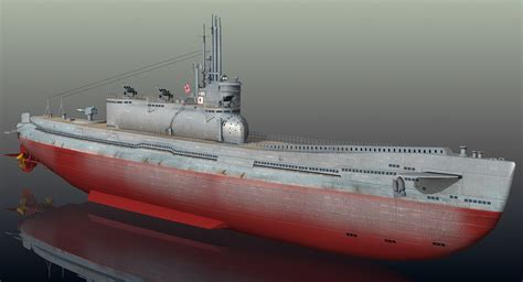 3D i-400 submarine - TurboSquid 1340548