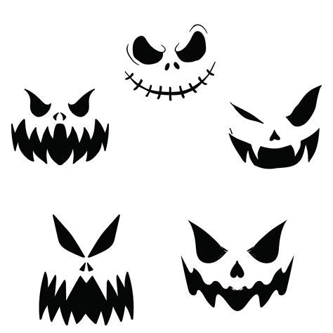 Scary Pumpkin Template Free Printable - Free Templates Printable