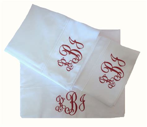 600 Thread Count Sheets in White, Monogrammed King Size - Etsy