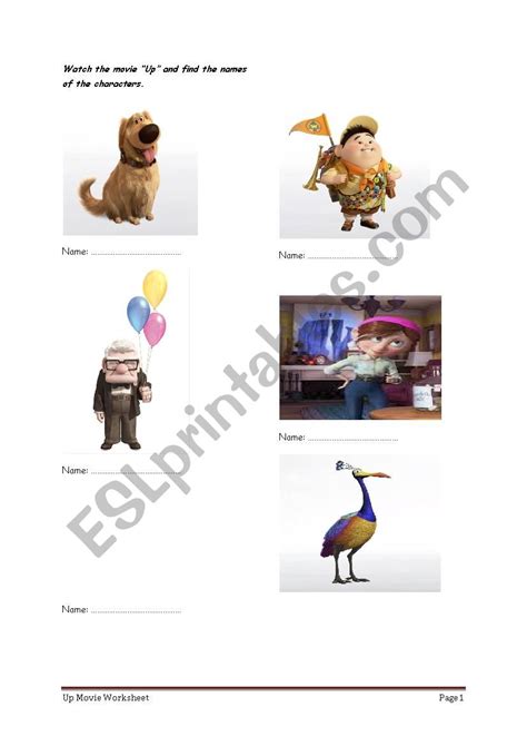 Up Movie Characters - Pixar Animation Studios / Young carl fredricksen ...