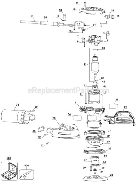 DeWALT D26451 Parts List and Diagram - Type 1 : eReplacementParts.com