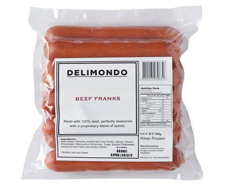 Beef Franks 900g | Delimondo